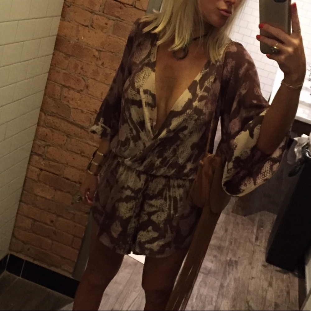 Blue Life Python Romper - image 1